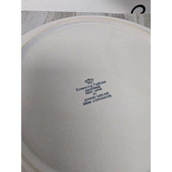 Vintage Johann Haviland Blue Bouquet Crowning Fashion Dinner Plates Set of 2 - Picture 5 of 7